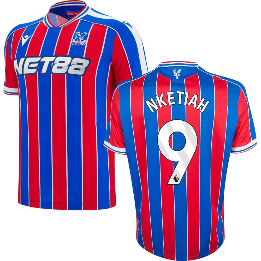 Men's NKETIAH #9 Crystal Palace Home Replica Jersey 2025/26 Men's NKETIAH #9 Crystal Palace Home Replica Jersey 2025/26
