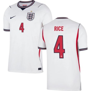 Kid's RICE #4 England Home Replica Jersey World Cup 2026