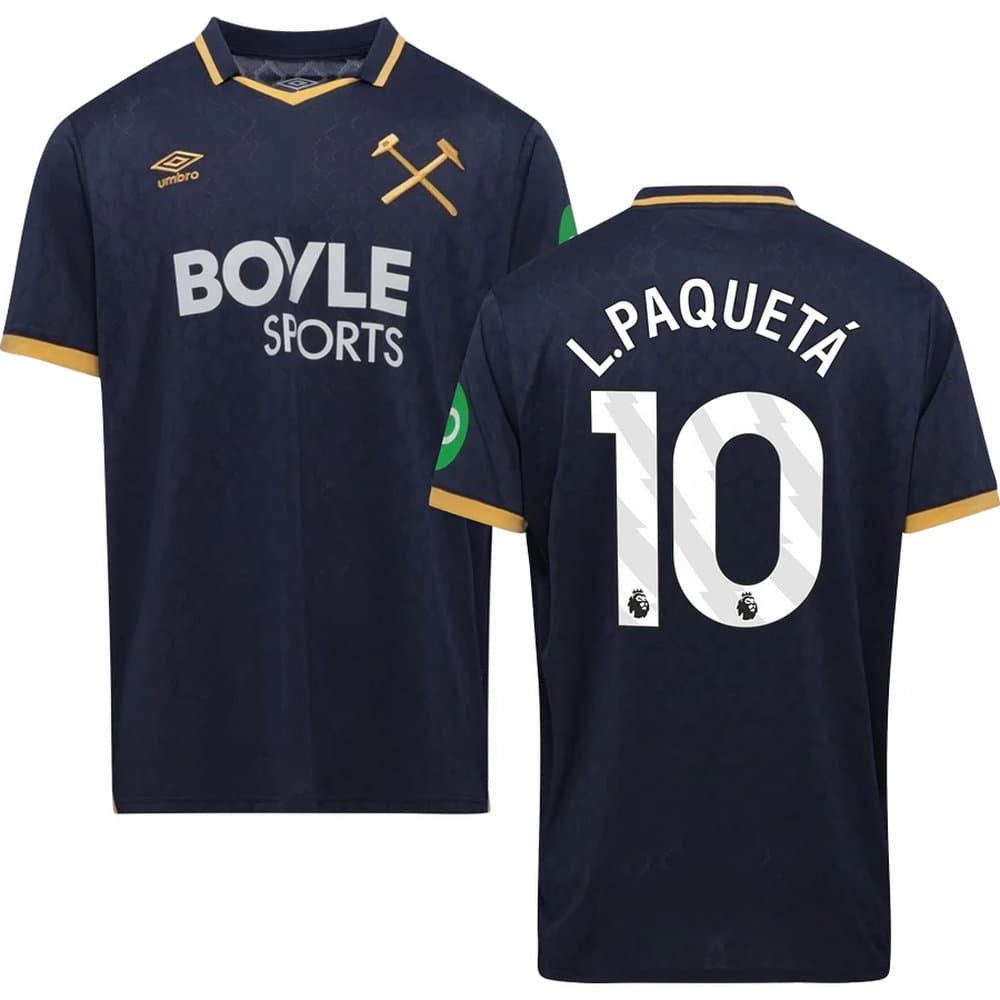 Men's L.PAQUETÁ #10 West Ham United Third Replica Jersey 2025/26