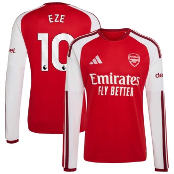 Men's EZE #10 Arsenal Home Replica Long Sleeve Jersey 2026/27 Men's EZE #10 Arsenal Home Replica Long Sleeve Jersey 2026/27