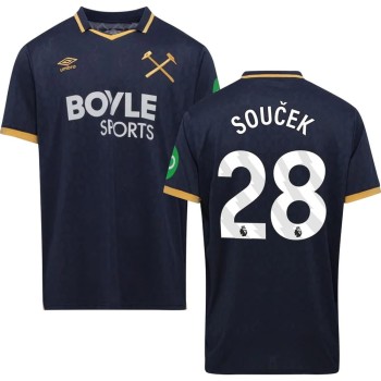 Kid's SOUČEK #28 West Ham United Third Replica Jersey 2025/26
