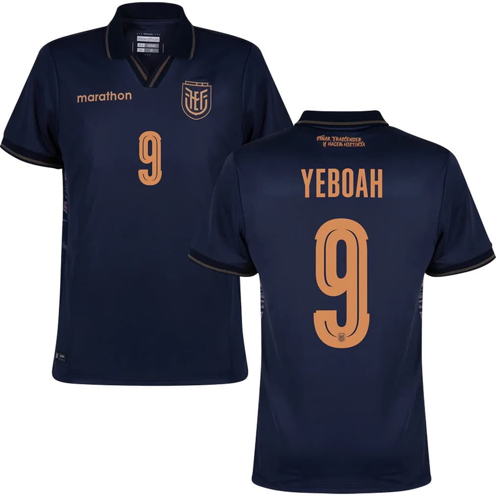 Men's YEBOAH #9 Ecuador Away Replica Jersey World Cup 2026 Men's YEBOAH #9 Ecuador Away Replica Jersey World Cup 2026