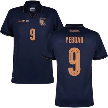 Men's YEBOAH #9 Ecuador Away Replica Jersey World Cup 2026