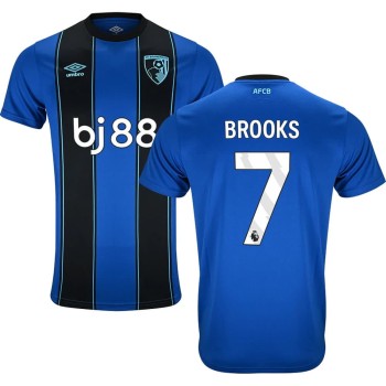 Kid's BROOKS #7 Bournemouth AFC Away Replica Jersey 2025/26