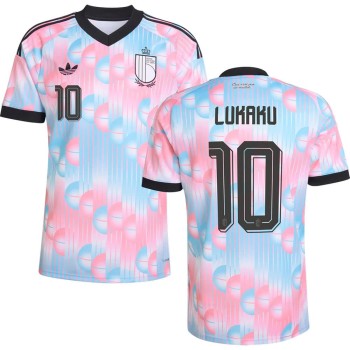 Kid's LUKAKU #10 Belgium Away Replica Jersey World Cup 2026