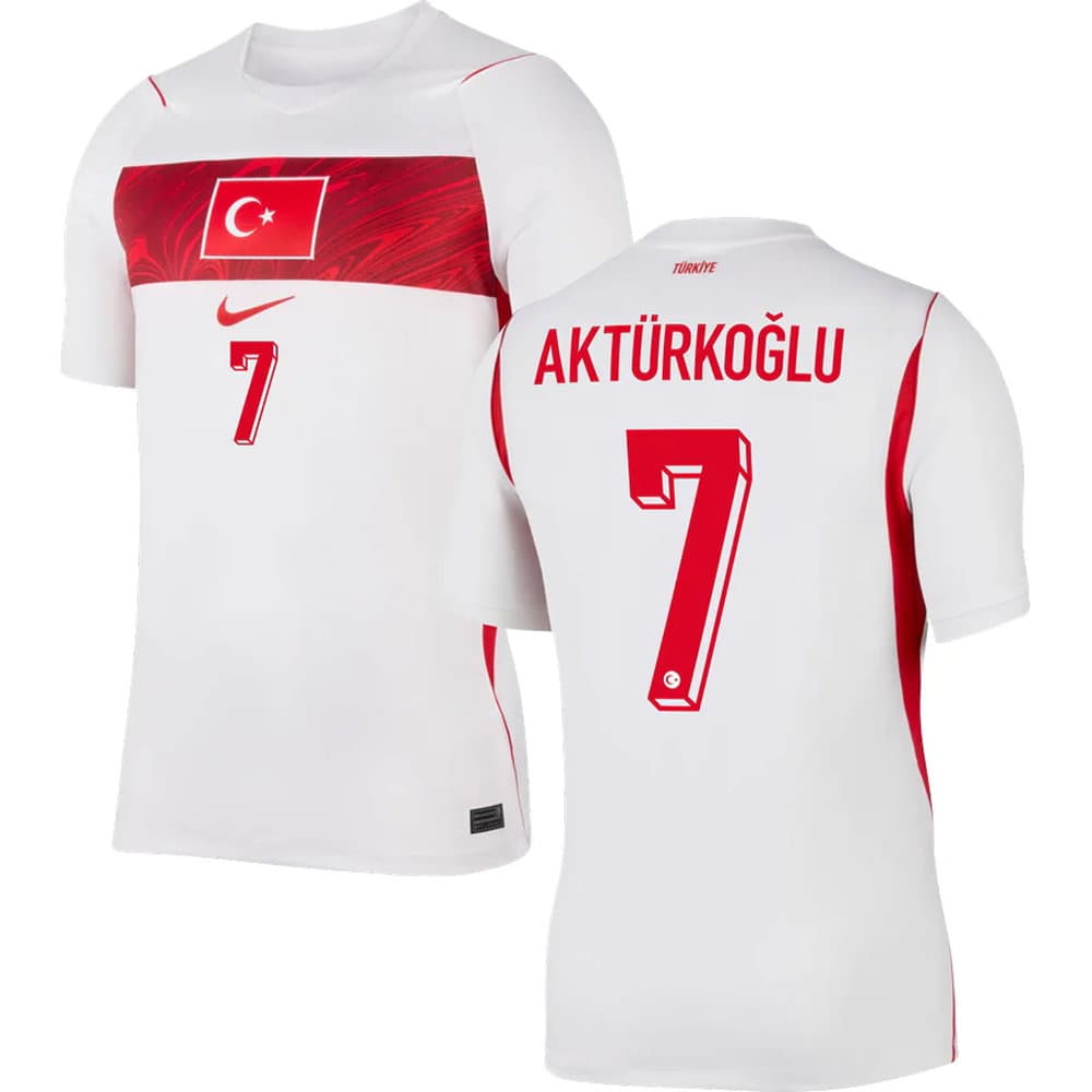 Men's AKTÜRKOĞLU #7 Turkey Away Replica Jersey World Cup 2026