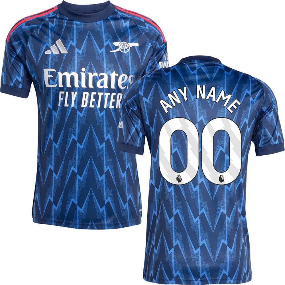 Men's Arsenal Away Authentic Custom Jersey 2025/26