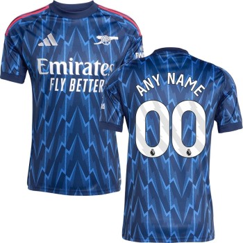 Men's Arsenal Away Authentic Custom Jersey 2025/26 Men's Arsenal Away Authentic Custom Jersey 2025/26