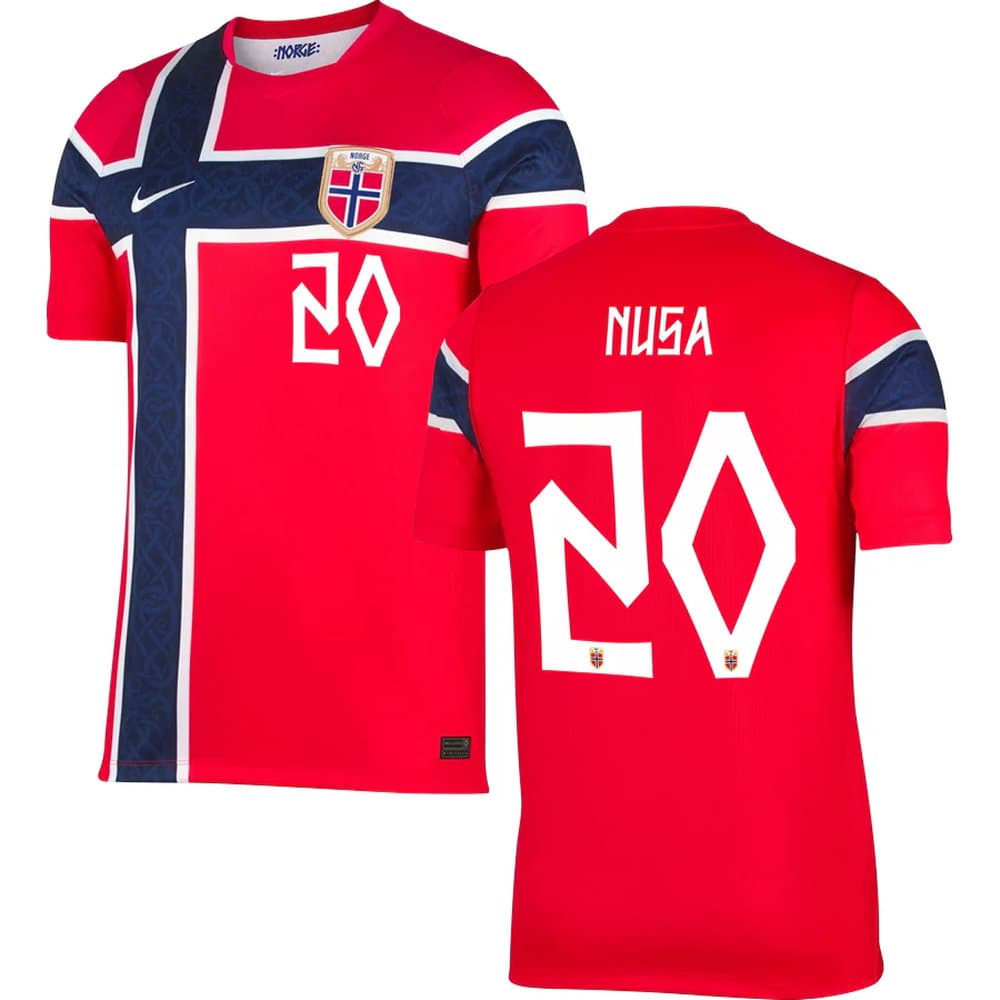 Men's NUSA #20 Norway Home Replica Jersey World Cup 2026 Men's NUSA #20 Norway Home Replica Jersey World Cup 2026