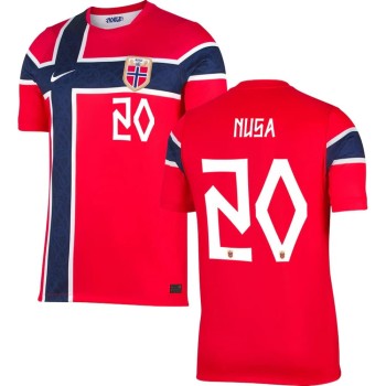 Men's NUSA #20 Norway Home Replica Jersey World Cup 2026