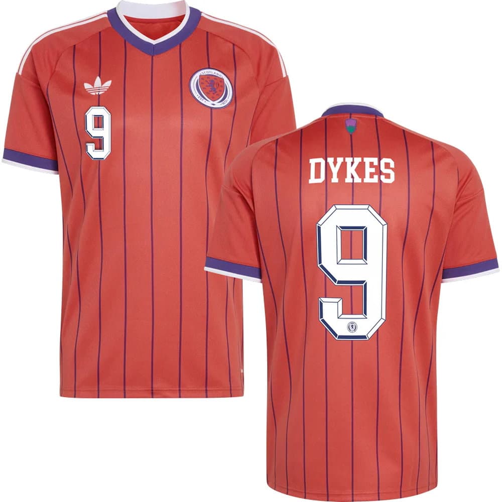 Men's DYKES #9 Scotland Away Replica Jersey World Cup 2026 Men's DYKES #9 Scotland Away Replica Jersey World Cup 2026
