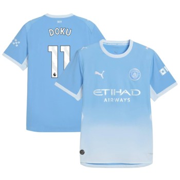 Kid's DOKU #11 Manchester City Home Authentic Jersey 2026/27 Kid's DOKU #11 Manchester City Home Authentic Jersey 2026/27