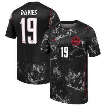 Kid's Alphonso Davies #19 Canada Away Stadium Replica Jersey World Cup 2026