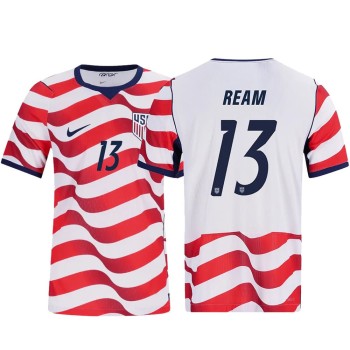Kid's Tim Ream #13 USA Home Match Authentic Jersey World Cup 2026