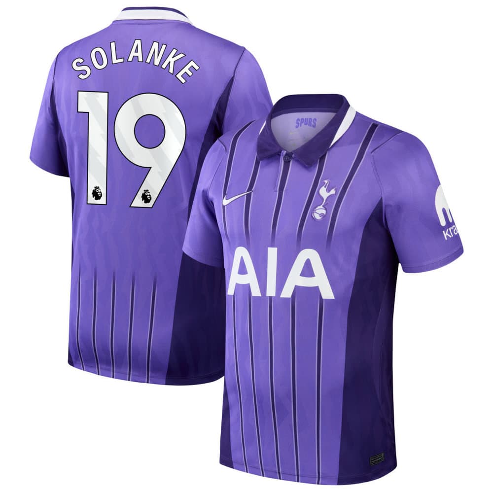 Kid's SOLANKE #19 Tottenham Hotspur Third Stadium Replica Jersey 2026/27 Kid's SOLANKE #19 Tottenham Hotspur Third Stadium Replica Jersey 2026/27