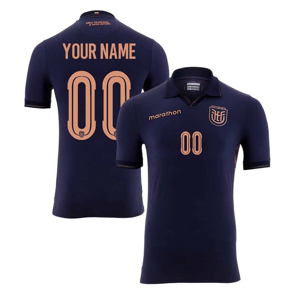 Men's Ecuador Away Authentic Custom Jersey World Cup 2026