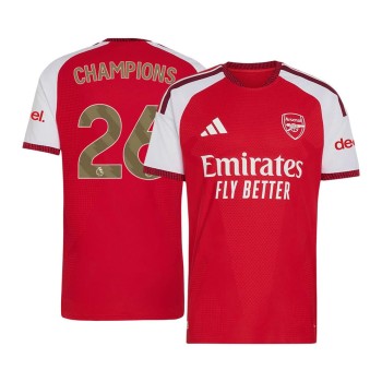 Kid's CHAMPIONS #26 Arsenal Home Authentic Soccer Jersey 2026/27