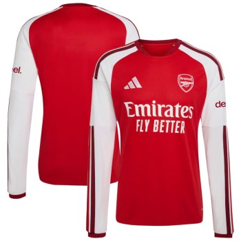 Men's Arsenal Home Replica Long Sleeve Jersey 2026/27 Men's Arsenal Home Replica Long Sleeve Jersey 2026/27