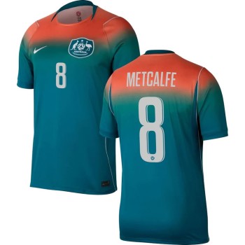Men's METCALFE #8 Australia Away Replica Jersey World Cup 2026