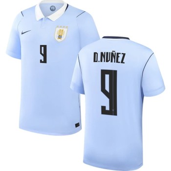 Men's D.NÚÑEZ #9 Uruguay Home Replica Jersey World Cup 2026 Men's D.NÚÑEZ #9 Uruguay Home Replica Jersey World Cup 2026