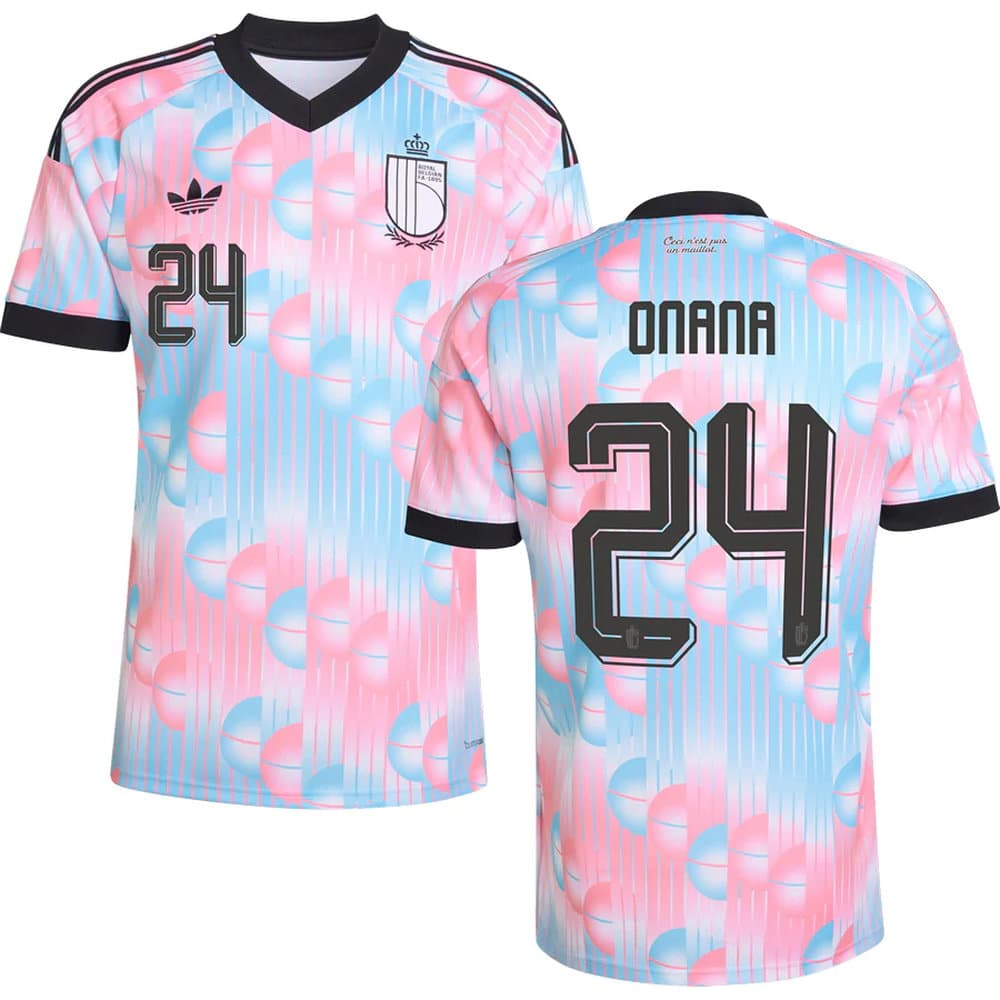 Kid's ONANA #24 Belgium Away Replica Jersey World Cup 2026 Kid's ONANA #24 Belgium Away Replica Jersey World Cup 2026