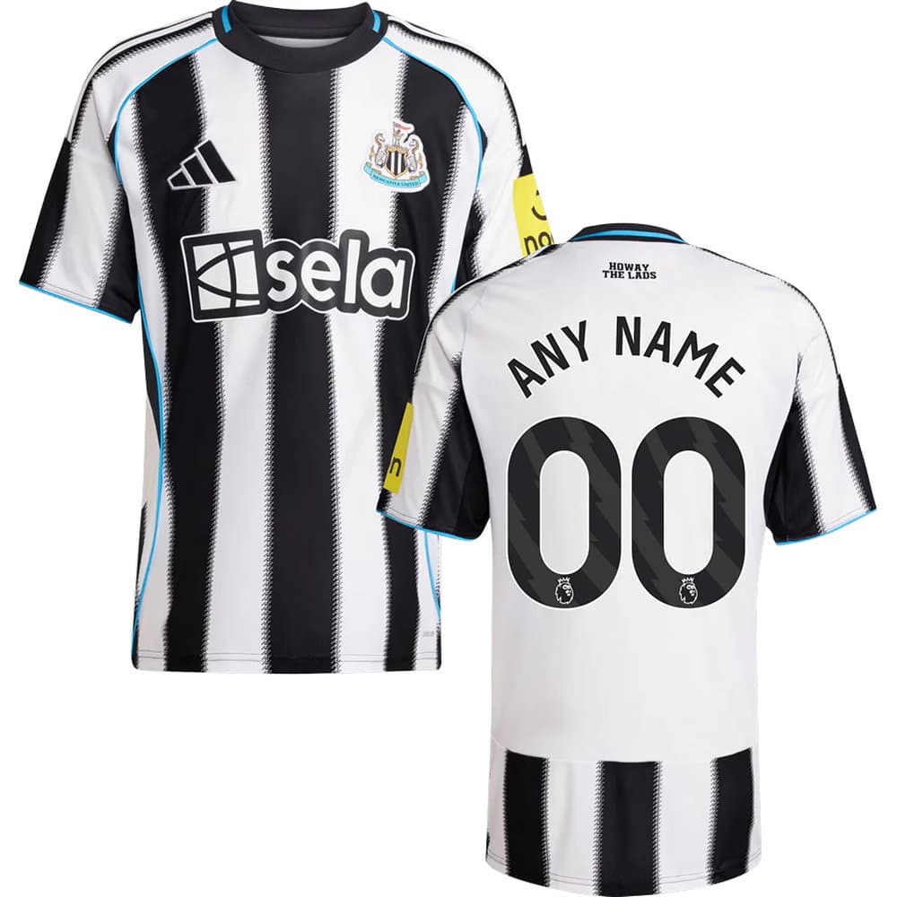 Kid's Newcastle United Home Replica Custom Jersey 2025/26