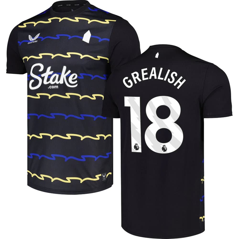 Men's GREALISH #18 Everton Third Replica Jersey 2025/26