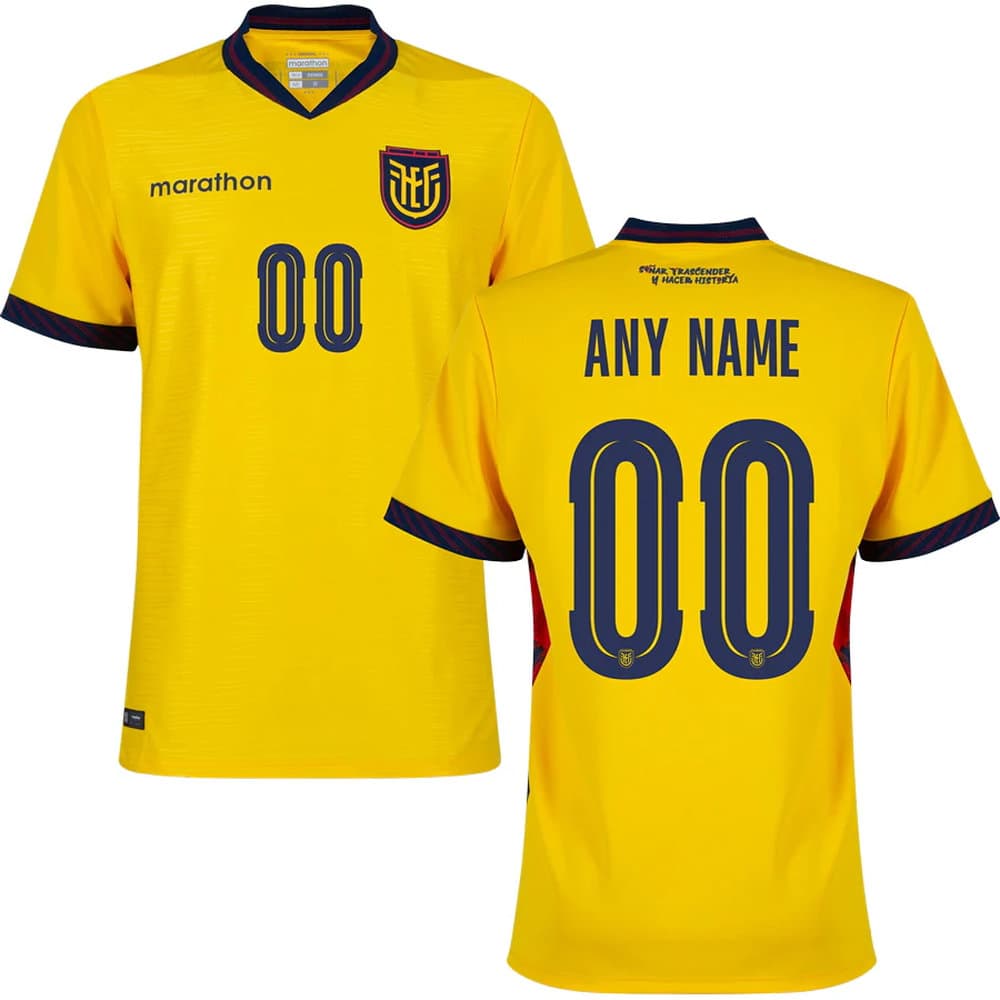 Men's Ecuador Home Replica Custom Jersey World Cup 2026 Men's Ecuador Home Replica Custom Jersey World Cup 2026