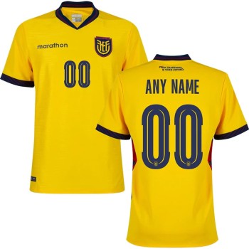 Men's Ecuador Home Replica Custom Jersey World Cup 2026