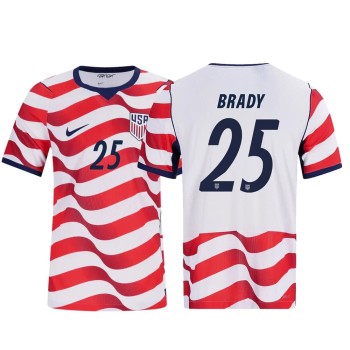Men's Chris Brady #25 USA Home Match Authentic Jersey World Cup 2026 Men's Chris Brady #25 USA Home Match Authentic Jersey World Cup 2026