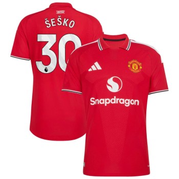 Kid's ŠEŠKO #30 Manchester United Home Authentic Jersey 2026/27