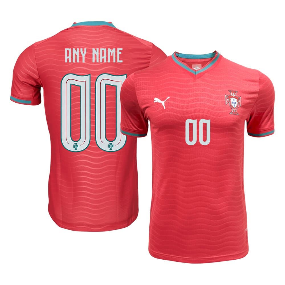 Kid's Portugal Home Authentic Custom Jersey World Cup 2026