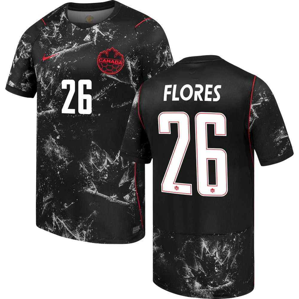 Kid's FLORES #26 Canada Away Replica Jersey World Cup 2026 Kid's FLORES #26 Canada Away Replica Jersey World Cup 2026
