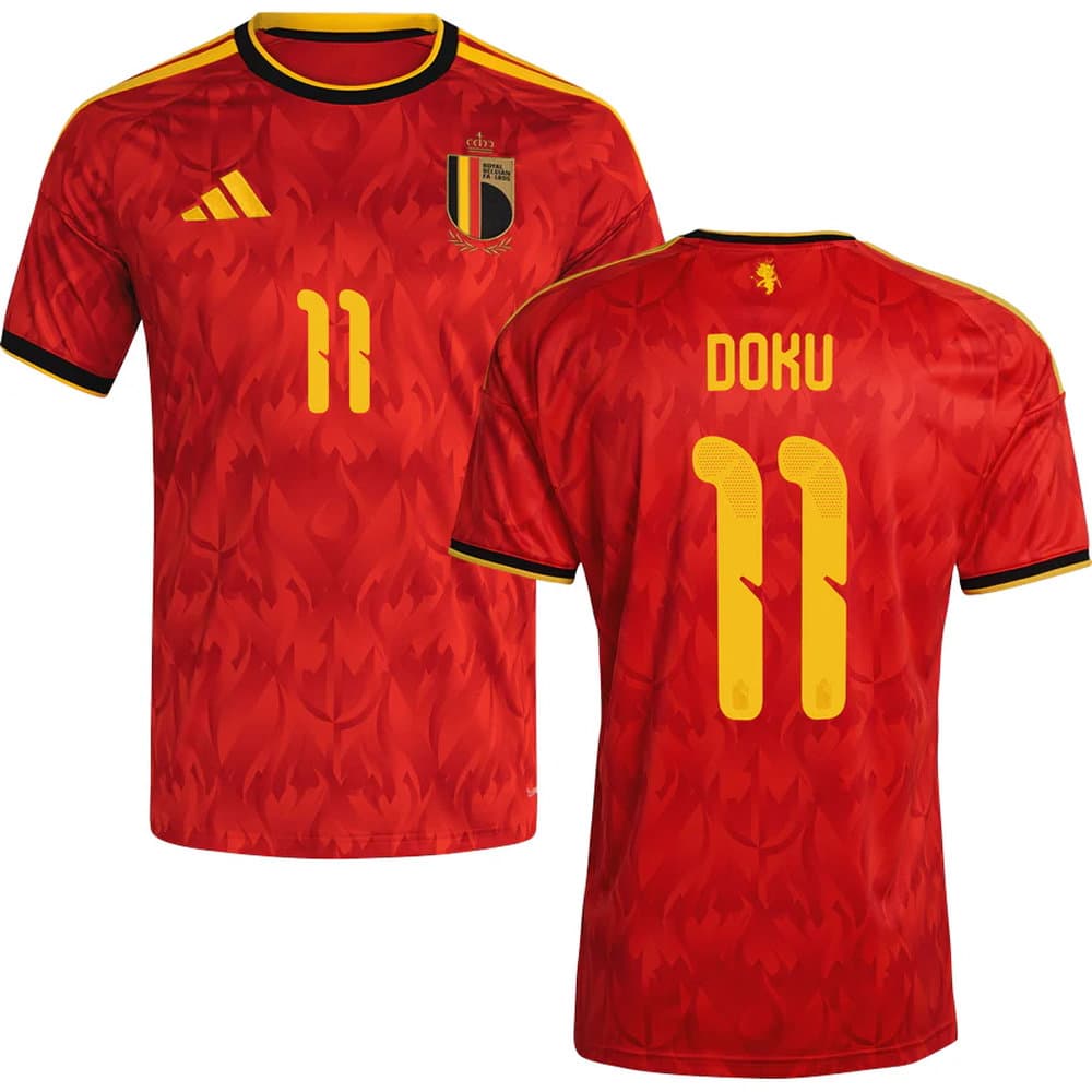 Kid's DOKU #11 Belgium Home Replica Jersey World Cup 2026 Kid's DOKU #11 Belgium Home Replica Jersey World Cup 2026