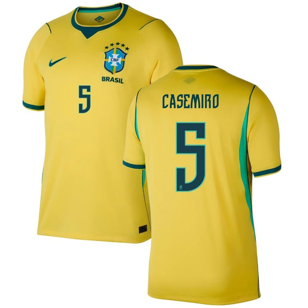 Men's CASEMIRO #5 Brazil Home Replica Jersey World Cup 2026 Men's CASEMIRO #5 Brazil Home Replica Jersey World Cup 2026