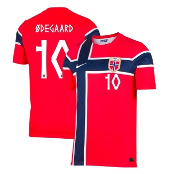 Men's Martin Ødegaard #10 Norway Home Replica Jersey World Cup 2026