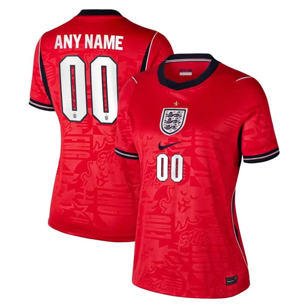 Women's England Away Stadium Replica Custom Jersey World Cup 2026 Women's England Away Stadium Replica Custom Jersey World Cup 2026