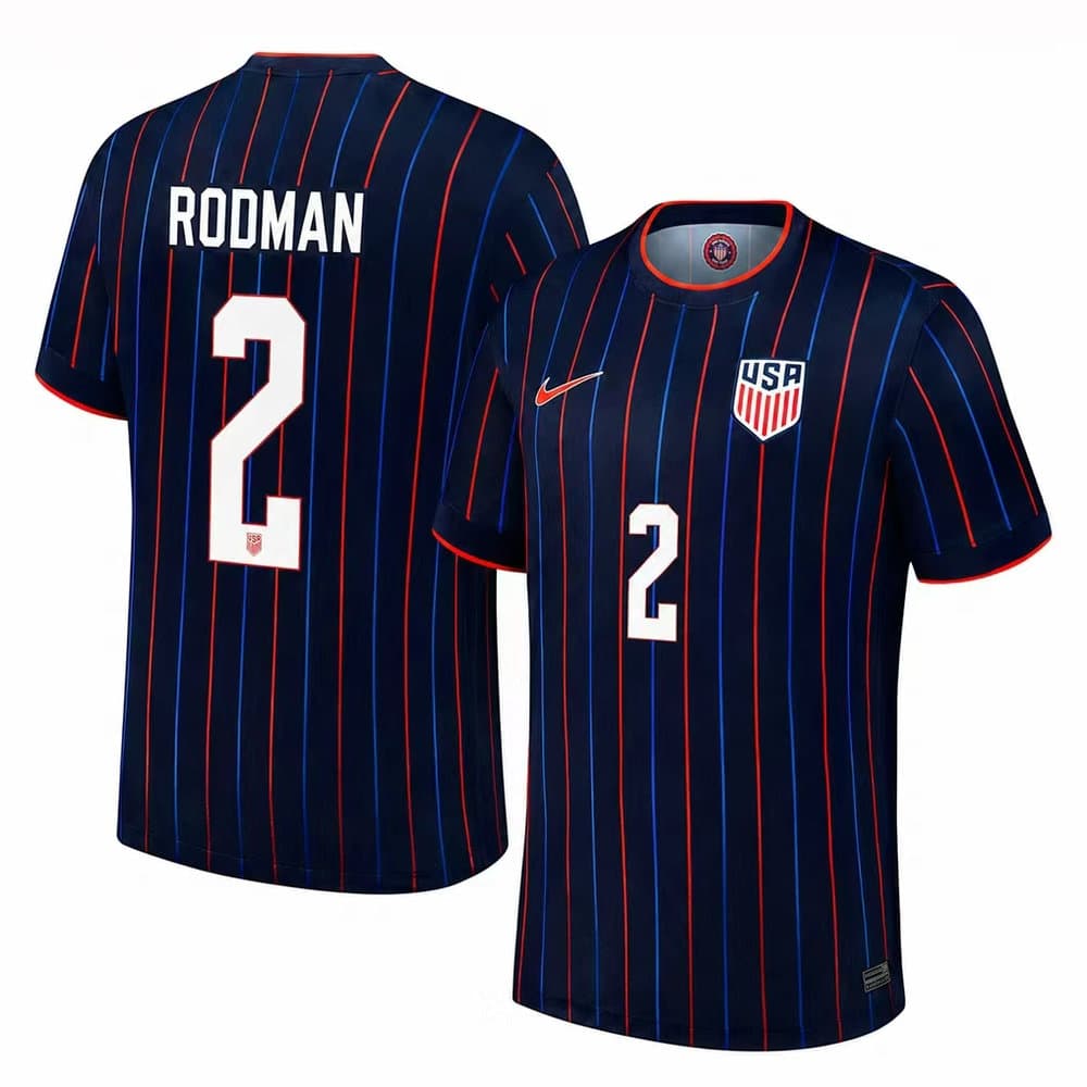 Kid's Trinity Rodman #2 USMNT Away Replica Soccer Jersey 2025