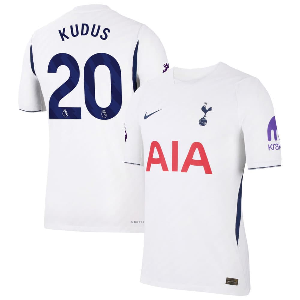 Kid's KUDUS #20 Tottenham Hotspur Home Match Authentic Jersey 2026/27