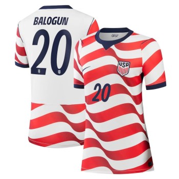 Women's Folarin Balogun #20 USA Home Stadium Replica Jersey World Cup 2026