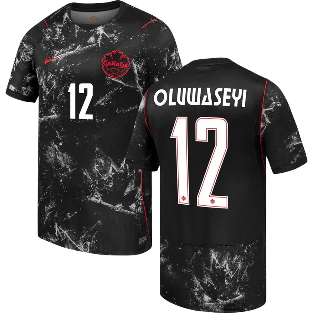 Men's Tani Oluwaseyi #12 Canada Away Replica Jersey World Cup 2026