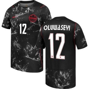 Men's Tani Oluwaseyi #12 Canada Away Replica Jersey World Cup 2026