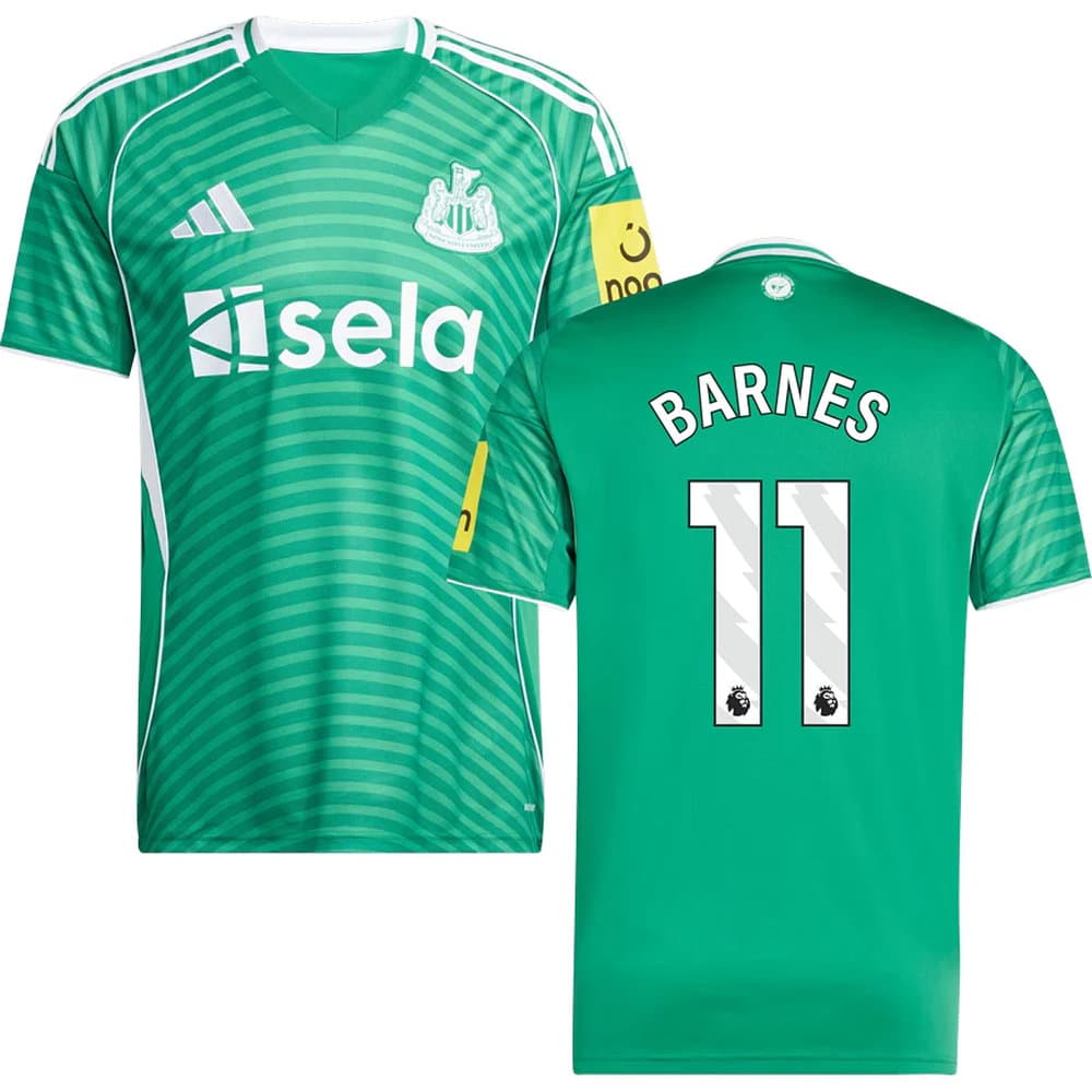 Men's BARNES #11 Newcastle United Away Replica Jersey 2025/26 Men's BARNES #11 Newcastle United Away Replica Jersey 2025/26