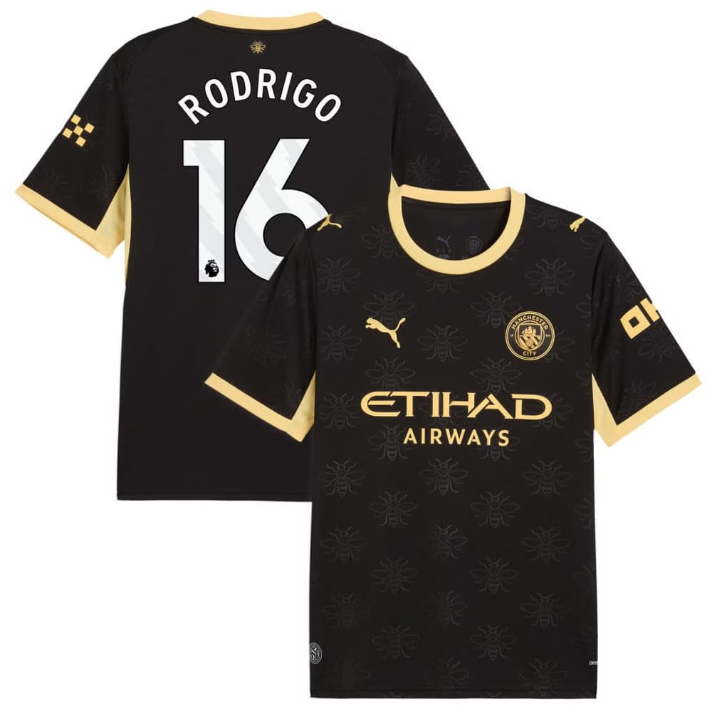 Kid's RODRIGO #16 Manchester City Away Replica Jersey 2026/27