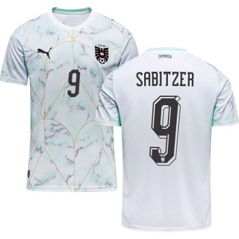 Kid's SABITZER #9 Austria Away Replica Jersey World Cup 2026