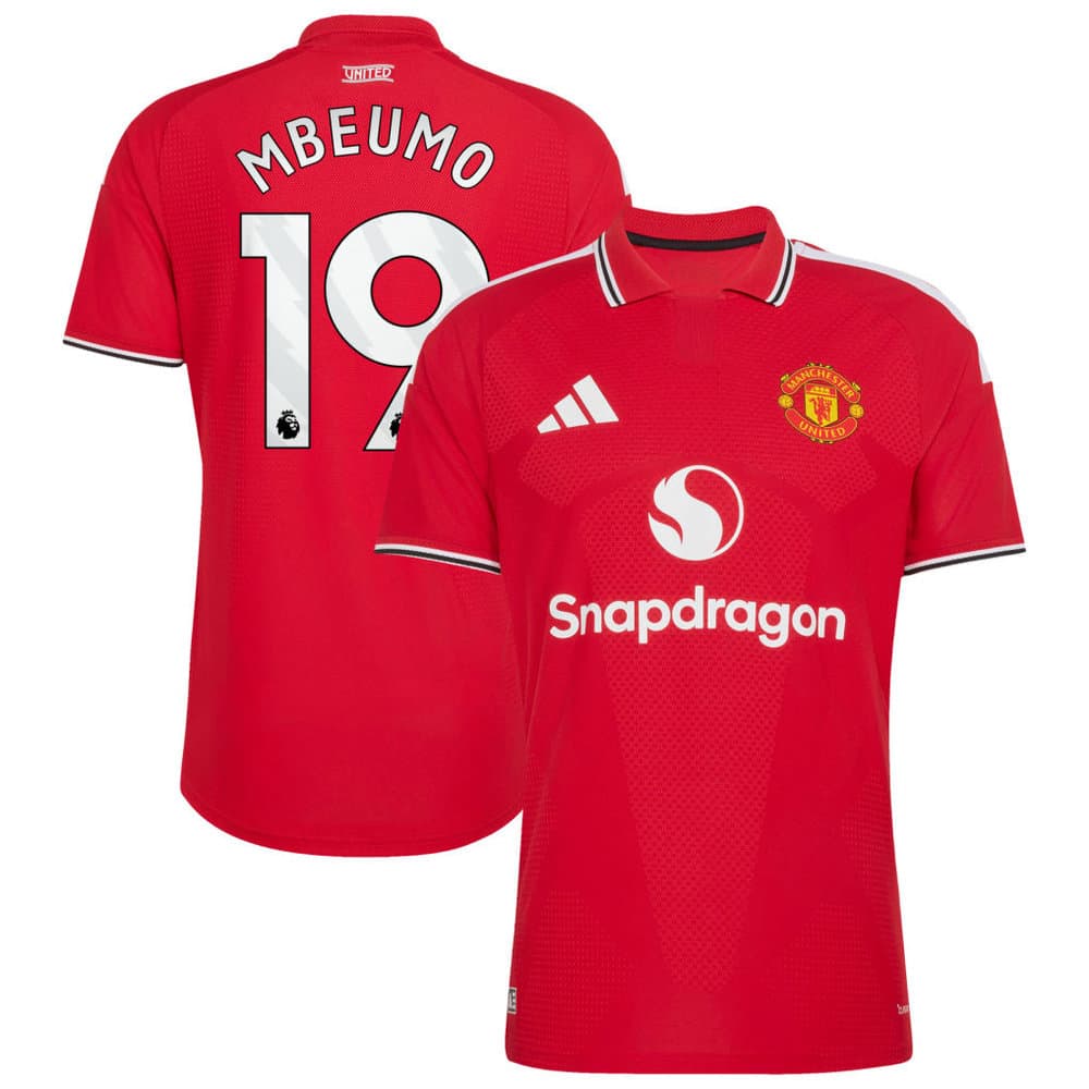 Kid's MBEUMO #19 Manchester United Home Authentic Jersey 2026/27