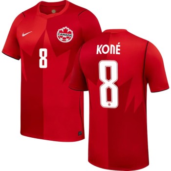 Men's KONÉ #8 Canada Home Replica Jersey World Cup 2026