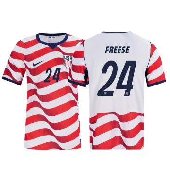 Men's Matt Freese #24 USA Home Match Authentic Jersey World Cup 2026