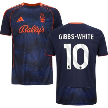 Men's GIBBS-WHITE #10 Nottingham Forest Third Replica Jersey 2025/26