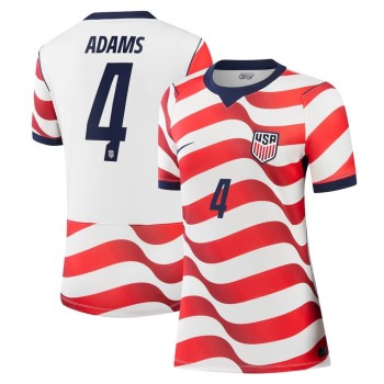 Women's Tyler Adams #4 USA Home Stadium Replica Jersey World Cup 2026